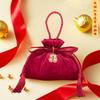 Bolsa de Dulces para Boda, Bolsa de Dulces para Boda China de Alta Gama, Bolsa de Terciopelo con Borla de Mano para Souvenir, Bolsa de Dulces para Boda