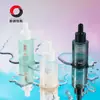 Embalagem de Material para Cosméticos de Cuidados com a Pele de Alta Qualidade Frasco de Óleo Essencial de 30ml Frasco de Vidro Redondo Reto com Conta-gotas de Cabeça de Borracha para Essência de 20ml