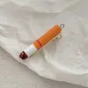 Divertida Horquilla de Cigarrillo Simulada para Mujeres con Flequillo Lateral en la Frente, Pinza de Pato Personalizada e Interesante, Accesorios para el Cabello