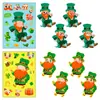 Precio Fijo6 Piezas de St de Compra Directa Transfronteriza. Día de San Patricio DIY Estilo Lindo Pegatinas de Rompecabezas Interactivas para Padres e Hijos