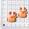 Sombrero de Dibujos Animados de Color Sólido Accesorios de Resina para Manualidades Ciervo Pegamento de Crema Pasador Tocado Funda de Teléfono Móvil Colgante Material para Joyería