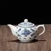 Juego de vajilla Fushou transfronterizo olla azul tetera Wufu Wanshou cuenco sancai tapa para té perfumado cuenco para arroz plato de arroz con palabras
