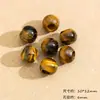 Novas Contas Redondas de Pedra Natural com Furo Grande Estilo Chinês Ágata Contas Soltas DIY Colar de Contas Pulseira Acessórios de Joias para Tecelagem
