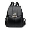 Mochila Feminina 2026 Bolsa Escolar Versátil Simples Viagem Grande Capacidade Couro Macio Mochila Feminina Cor Colorida na Moda Leve