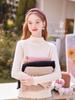 Suéter Base de Punto Grueso Blanco con Cuello Medio Alto y Forro de Felpa para Mujer, Nuevo Estilo Otoño e Invierno 2026, Top Suéter Interior Petite