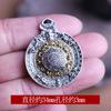 Gossip Nueve Palacios marca colgante cuerda collar doce signos del zodiaco colgante para coche para hombre joyería de cobre plata colgante de protección del Tíbet