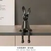 Armario para Vino, Decoraciones para Encimera de TV, Adornos de Conejo Sentado para Sala de Estar, Estilo de Gama Alta y de Nicho