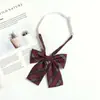 Pajarita de graduación para mujer, color vino tinto, estilo académico japonés JK, accesorios para uniformes escolares gratuitos.