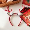 Nueva diadema navideña europea y americana con astas, joyería para adultos hecha a mano, bonita tocado para niños, artículos de venta al por mayor