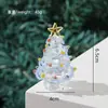 Bestseller transfronterizo hecho a mano de vidrio 6.5cm sólido escena de nieve adorno para árbol de Navidad manualidad navideña regalo creativo