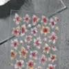 Pegatinas para Uñas Flor de Cristal de Hielo 5D Estampadas Estéreo Aurora Flor de Gelatina Pegatinas para Arte de Uñas DIY Estilo Joyería Sl