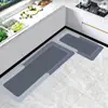 Alfombrilla de Barro Diatómico Color Morandi Nórdico Cocina Absorbente Secado Rápido Felpudo Dormitorio Baño Antideslizante Fácil de Limpiar Felpudo