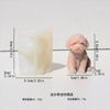 Molde de Silicona para Vela Aromática de Cachorro Teddy Grande y Pequeño, Molde para Adorno de Yeso con Pegamento de Animal Estéreo DIY