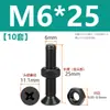 Tornillos de acero inoxidable 304 negros de cabeza avellanada en cruz juego de dos piezas tornillos de máquina de cabeza plana y tuercas M2M3M4M5M6M8