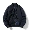 Temporada quente de outono e inverno jaqueta de piloto algodão e espessamento casaco impermeável masculino cor sólida macacão de voo americano bordado personalizado