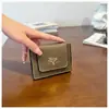 Portatarjetas para Mujer Estilo Coreano Moda Estampado de Letras Ultra-delgado Portadocumentos Organizador de Tarjetas de Crédito Bolso de Mano Simple y Ligero