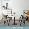 Mesa cuadrada pequeña de ocio para balcón, mesa de recepción de oficina, juego de mesa y sillas para reuniones, mesa de comedor simple para cafetería y tienda de té con leche