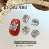 Joias de Zircônia de Alta Qualidade, Decorações de Arte de Unha com Diamantes Empilhados, Diamantes Irregulares Deslumbrantes em Formato de Cubo de Açúcar Transparente para Decoração de Unhas