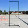 Boda Nueva Pantalla de Hierro Forjado Marco Rectangular Largo Soporte de Fondo para Decoración de Boda Marco Cuadrado Geométrico Marco de Arco Estante Puerta de Flores