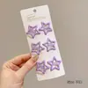 Pinzas para el cabello infantiles de moda con forma de estrella, versátiles y no dañan el cabello, juego de pasadores para arreglar mechones sueltos y flequillo, accesorios para el cabello para niñas