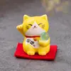Wenchuang Nuevo Zakka Tienda de comestibles japonesa Gato de la suerte Nafu Gato de la suerte Adornos de cerámica Adornos para coche