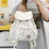 Mochila Nueva de Conejo con Lunares para Mujer, Gran Capacidad, Mochila con Cordón de Estrella, Linda de Alta Apariencia, Bolsa Escolar para Niñas Estudiantes