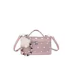 Bolso bandolera para mujer, un bolso de mano de gamuza con lunares de nicho, nueva colección otoño/invierno 2026, moderno y versátil para el uso diario y para ir al trabajo