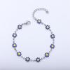 Europa y Estados Unidos pulsera de ocho margaritas pequeñas transfronteriza doble cara gota de aceite moda Joker joyería diy venta directa de fábrica