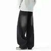 Jeans Personalizados / de Pierna Recta para Hombre Tendencia Otoño Marca Pantalones de Pierna Curva Pierna Recta Holgada Rascally Americano Guapo Hombre Pierna Ancha Largo