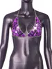 AYJ2026 Novo Modelo Fabricante Transfronteiriço Novo Transfronteiriço Europeu e Americano Amazon Camisola Sexy com Lantejoulas D20933