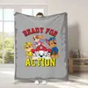 Serie Animada Manta de Franela Amazon Manta de Siesta para Niños Estampado de Paw Patrol Transfronteriza Más Vendida Manta para Todas las Estaciones