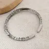 Pulseira Personalizada Transfronteiriça Estilo Étnico Totem Torcido Mobius Retro Aberta Sólida Atacado de Fábrica