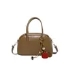 Bolso de Mano Transfronterizo de Moda para Mujer 2026 Nuevo Retro Nicho Bolso Bowling para Viajar Bolso Cruzado de un Solo Hombro de Lujo Ligero