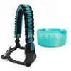 Alça de Corda Paracord para Garrafa de Água em Estoque Transfronteiriça, Manga Portátil para Copo Espacial, Alça de Transporte de Copo com Manga de Base de Silicone para Garrafa de Água Portátil ao Ar Livre