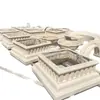 Paisaje de patio personalizado, columnas romanas, pérgola de jardín estilo europeo, columnas de pie, componentes prefabricados de GRC impermeables y resistentes a la intemperie