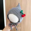Gorro de Elfo Tejido para Bebé Otoño e Invierno Engrosado Cálido Protección para Orejas Cortavientos Gorro Tipo Pulóver Rojo Lindo Gorro para Bebé y Niños