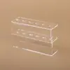 Soporte de Exhibición para Pinzas de Pestañas de Seis y Ocho Agujeros, Estante de Almacenamiento para Pinzas de Extensión de Pestañas, Soporte de Acrílico para Pinzas de Pestañas
