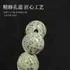 Pulseira Bodhi Estrela e Lua Sombra Verde de Hainan Contas Redondas Contas Budistas de Mão Pulseira de Brincar de Alta Qualidade para Homens e Mulheres Atacado