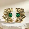 Pendientes Grandes Irregulares de Moda Exagerada Estilo Europeo y Americano para Mujer Sentido de Nicho de Temperamento Pendientes de Botón Sentido de Alto Nivel de Temperamento Lujo Ligero