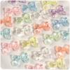 Laço AB Colorido Translúcido Laço AB Colorido com Furos Miçangas Soltas Miçangas para Fazer à Mão DIY Material Miçangas Decoração de Colar Corrente para Celular