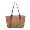 Bolsa tote de grande capacidade para mulheres 2026, bolsa de mão simples para trabalho e deslocamento, bolsa de ombro versátil de alta qualidade trançada