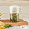 Frasco Redondo para Especias Salero Hermético a Prueba de Humedad Frasco de Vidrio Caja de Condimentos para el Hogar Cocina Dispensador Cuantitativo Botella de Condimentos