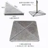 Base para Guarda-Sol de Exterior Base de Resina Tanque de Água Mármore Peso Móvel Pedestal de Cimento Preenchível com Água Preenchível com Areia Suporte para Guarda-Sol