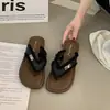 Pantuflas de Strass Estilo Hada Francesa para Mujer, Nuevo Modelo Verano 2026, Sandalias de Playa con Suela Suave