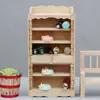 1:12 Muñecas Casa de muñecas Escena en Miniatura Adornos Muebles en Miniatura Artesanías de Madera Gabinete de Madera Maciza