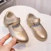 Zapatos de Cuero para Niñas Zapatos de Princesa Primavera Otoño 2025 Nuevo Estilo Británico Blanco Suela Suave Zapatos para Bebé Niños Zapatos Individuales para Niños