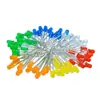 Cuentas de Lámpara LED Diodo Luminoso de 3 mm Alta Emisión Rojo Amarillo Azul Verde Ánodo Común Cátodo Siete Colores Emisión Rojo Púrpura Emisión Verde Plata Común