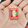 Joyería Hecha a Mano DIY Llavero de Coche Colgante Accesorios Bendición del Funcionario Celestial Doble Dragón Nueve Púrpura Asistente Derecho Etiqueta de Marte