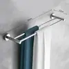 Estante para toallas de acero inoxidable 304, instalación sin taladro, estante de almacenamiento para baño, barra para toallas de baño, accesorios de baño