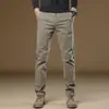 Pantalones casuales de alta gama para hombre nuevos de Hong Kong, para primavera y otoño, holgados, de pierna recta, de negocios, antiarrugas, tipo traje